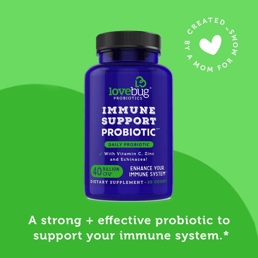 LoveBug Probiotics Unisex Immune Support Daily Probiotics, 30 Count