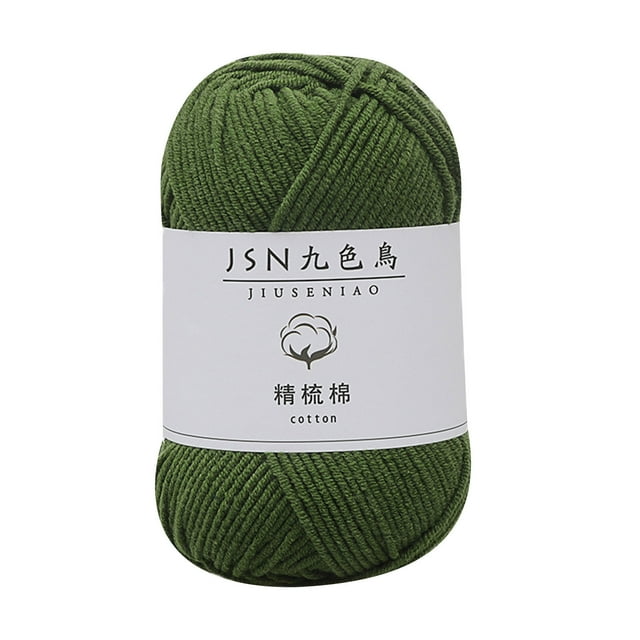 4 Brins de Fil de Coton Lait Peigné Bricolage Poupée Fil de Coton Crochet Pelote de Laine