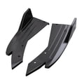 thumbnail image 1 of Rear Bumper Lip Splitter Universal Car Side Fins Body Lip Spoiler Chin Skirt Protector Rear Bumper Lip Diffuser Splitter Canard Protector Black, 1 of 7