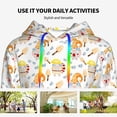 thumbnail image 4 of Kdxio Cute Gnome Summer Print Womens Oversized Hoodies Sweatshirts Hooded Pullover Tops Sweaters Casual-Medium, 4 of 7