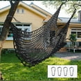 thumbnail image 6 of harayaa Kids Playground Net Climbing Equipment with Carabiners Black Double Layers Climbing Cargo Net Anti Bar Mesh for Game Backyard 3m x 3m, 6 of 9