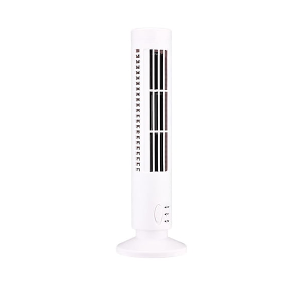New USB Tower Fan Bladeless Fan Tower Electric Fan Mini Vertical Air Conditioner, Bladeless Standin
