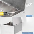 thumbnail image 4 of Soporte de papel higiénico con dispensador de toallitas desechables, almacenamiento y estante para teléfono, papel higiénico montado en la pared (hy), 4 of 5