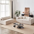 thumbnail image 3 of 104-Inch Corduroy Sofa, No Assembly, Multipurpose - Fits Various Indoor Spaces, 3 of 6