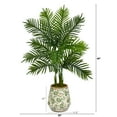 thumbnail image 2 of Nearly Natural 46" Areca Palm Artificial Tree in Floral Print Planter (Real Touch), 2 of 3