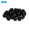 thumbnail image 3 of Uxcell 17 mm Hexagonal Silicone Beads, Polygonal Beads Bulk, Black 30Pcs, 3 of 7