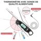 thumbnail image 5 of Kitchen Thermometer, Instant Read Cooking Thermometer, Digital Thermometer for Cooking, Meat, Wine, 5 of 5