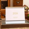 thumbnail image 6 of Gallickan 2026 Desk Calendar, Colorful Desktop Calendar with Memo Pad, Office Organizer for Scheduling, Planning, Memo Message Notebook, Pink, 6 of 6