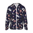 thumbnail image 2 of Lsque Retro Rabbit Flower UPF 50+ Lightweight Sun Protection Men's Women's Long Sleeve Shirt, Hoodie Performance -XX-Large, 2 of 9