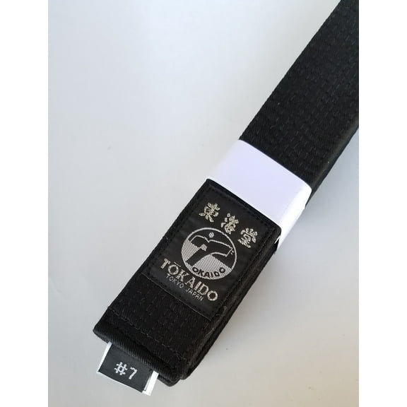 Tokaido Karate Martial Arts Black Cotton Belt