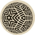 thumbnail image 1 of Ahgly Company Machine Washable Indoor Round Transitional Vanilla Gold Area Rugs, 4' Round, 1 of 7