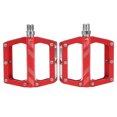 thumbnail image 3 of Pédales de Vélo, Pédale en Alliage d'Aluminium de Haute Résistance, pour Vélo de Route VTT Rouge, 3 of 8