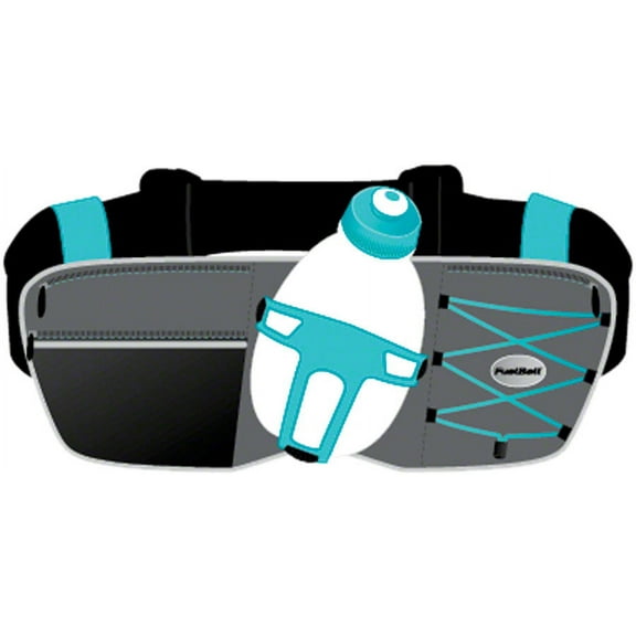 FuelBelt Revenge R10 1-Bottle Hydration Belt: Blue One Size