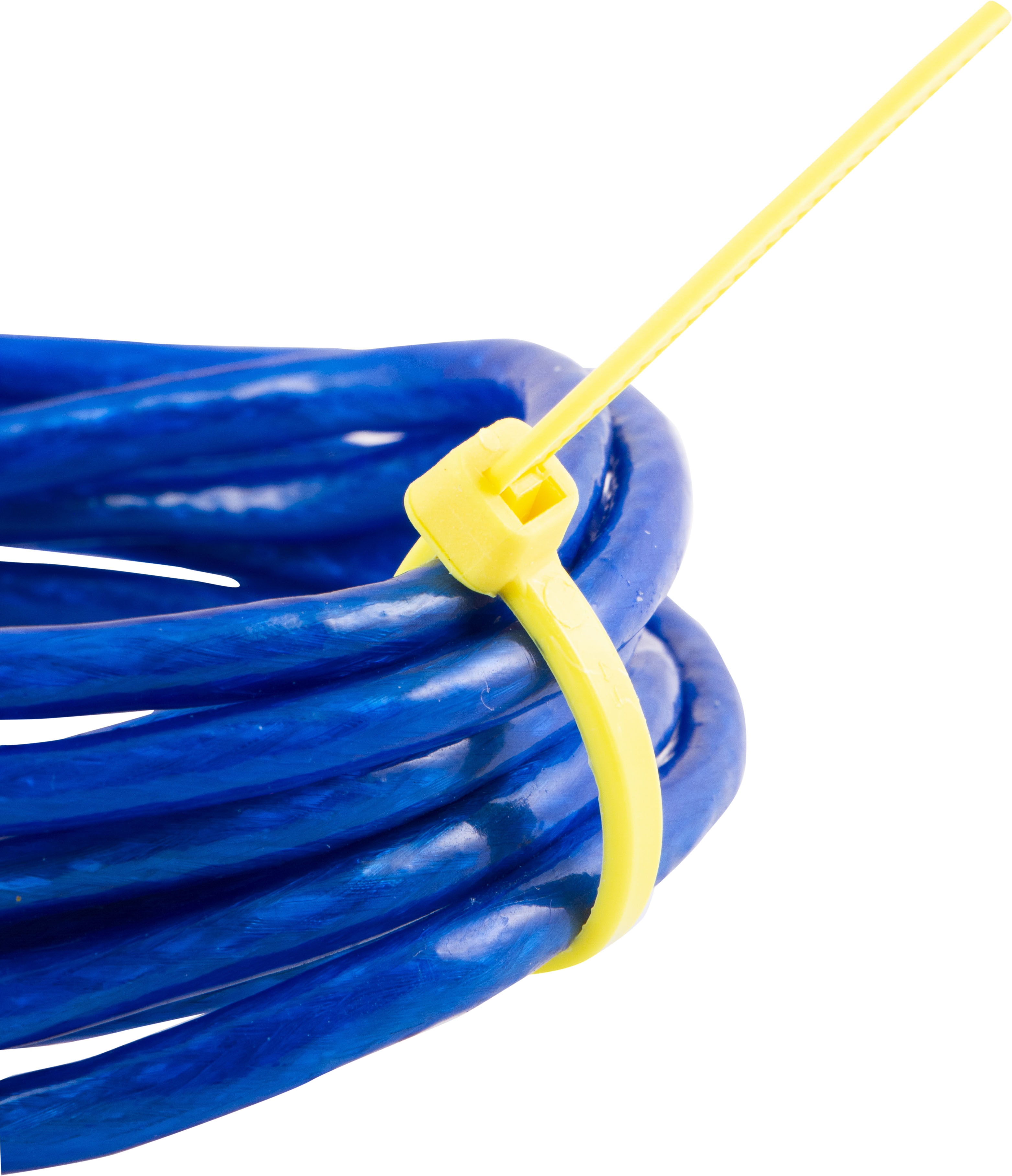 Hyper Tough 8in. Assorted Color Zip Ties 100 Pack, 75lb. Tensile Strength, Nylon Mount Cable Ties, Resealable Bag, 38104