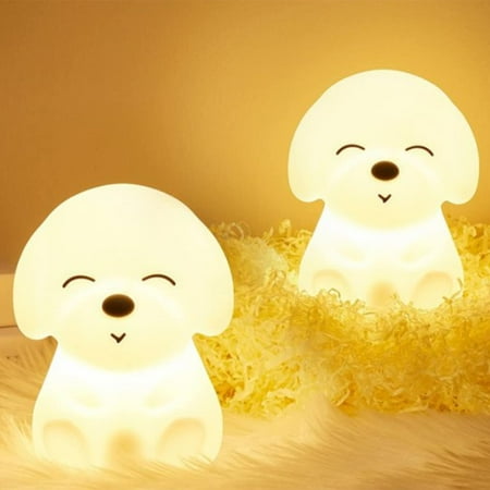 

Mishuowoti Multiple Color Remote Control LED Puppy Soft Silicone Night Light For Kids