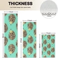 thumbnail image 4 of Cute Green Hedgehog Pattern Kitchen Rugs Sets Of 3,Kitchen Runner Rugs Non Skid Washable,Decorative Kitchen Floor Mats for Kitchen,Sink,Laundry,17"x30"+ 17"x47" + 17"x59", 4 of 6