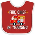 thumbnail image 3 of Inktastic Future Fire Chief in Training Boys or Girls Baby Bib, 3 of 4