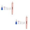 thumbnail image 4 of Qarigey máquina de perforación de uñas juego de brocas de pedicura profesional pulidora mini amoladora de archivos de uñas herramientas de Rosa/con Cabeza de Maíz 2Conjunto, 4 of 6