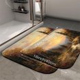 thumbnail image 2 of 1pc A Cabin in the Autumn Woods Absorbent Non-Slip Bathroom Thickened Flannel Rug Decor,Soft,Quick Drying,Suitable For Indoor/outdoor Use,Bathrooms,Bedrooms,Kitchens,Terrace,Laundry Rooms,16"x24", 2 of 9