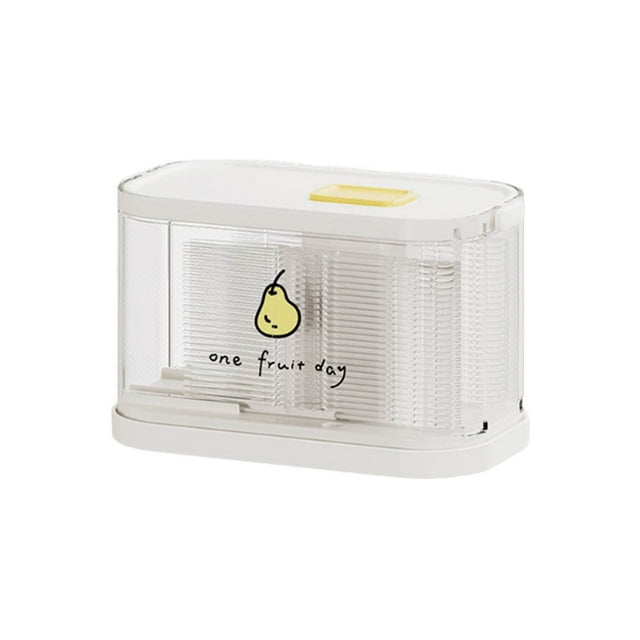 Boîte Jetable à Fourche à Fruits de Type Poussoir B Contenant de Fourche à Fruits Grande Capacité Rangement Type Poussoir Fourchette à Fruits Réutilisable Gâteau en Conserve Dessert Pic 50 Fourchettes B Plastique