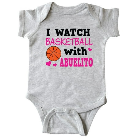 

Inktastic I Watch Basketball with Abuelito Gift Baby Girl Bodysuit