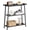 Black, variant on Vintage Brown-Black Narrow Entryway Table, 3-Tier Open Storage Console Table, Multifunctional Sofa Side Table Hallway Accent Table, Suitable for Entryway Foyer Corridor Living Room Home Furniture