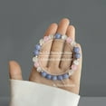 thumbnail image 4 of 2PCS Healing Bracelet - Natural Stone Bead Stretch Bracelet for Anxiety Relief, Chakra Balancing Gemstone Jewelry for Women & Men, Handmade Elastic Beaded Bracelet, 4 of 7