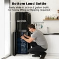 thumbnail image 5 of Water Dispenser for 3 and 5 Gallon Bottles – Bottom Load Water Machine with Hot, Cold & Room Temperature Options, Safe Design, Black, 5 of 7