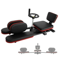 6" PU Cushion Leg Stretcher with 62.2" Size & Steel Frame, 330 LBS Leg Stretching Split Machine with 360° Casters & 0~240° Range, Red Flexibility Stretching Machine, for Gym, Home, Dance Room