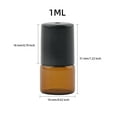 thumbnail image 1 of 15/50/100pcs 1/2/3/10ml Essential Oil Bottle Refillable Bottles Liquid Box Portable Container Plastic Jars Storage Case Makeup 1ml 15Box, 1 of 7