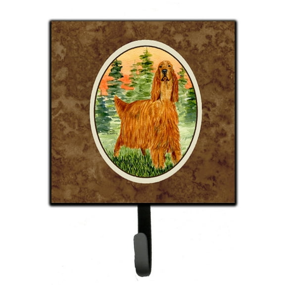 Carolines Treasures Irish Setter Leash or Key Holder Single Hook multicolor