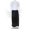Pre-owned|philosophy Womens Sheer Lightweight Long A-Line Skirt Black Size XS