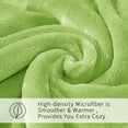 thumbnail image 6 of Howarmer Green Fuzzy Bed Blanket, Queen Size Soft Flannel Fleece Blankets, All Season Lightweight Warm Bed Throws, 90 x 90 Inch, 6 of 6