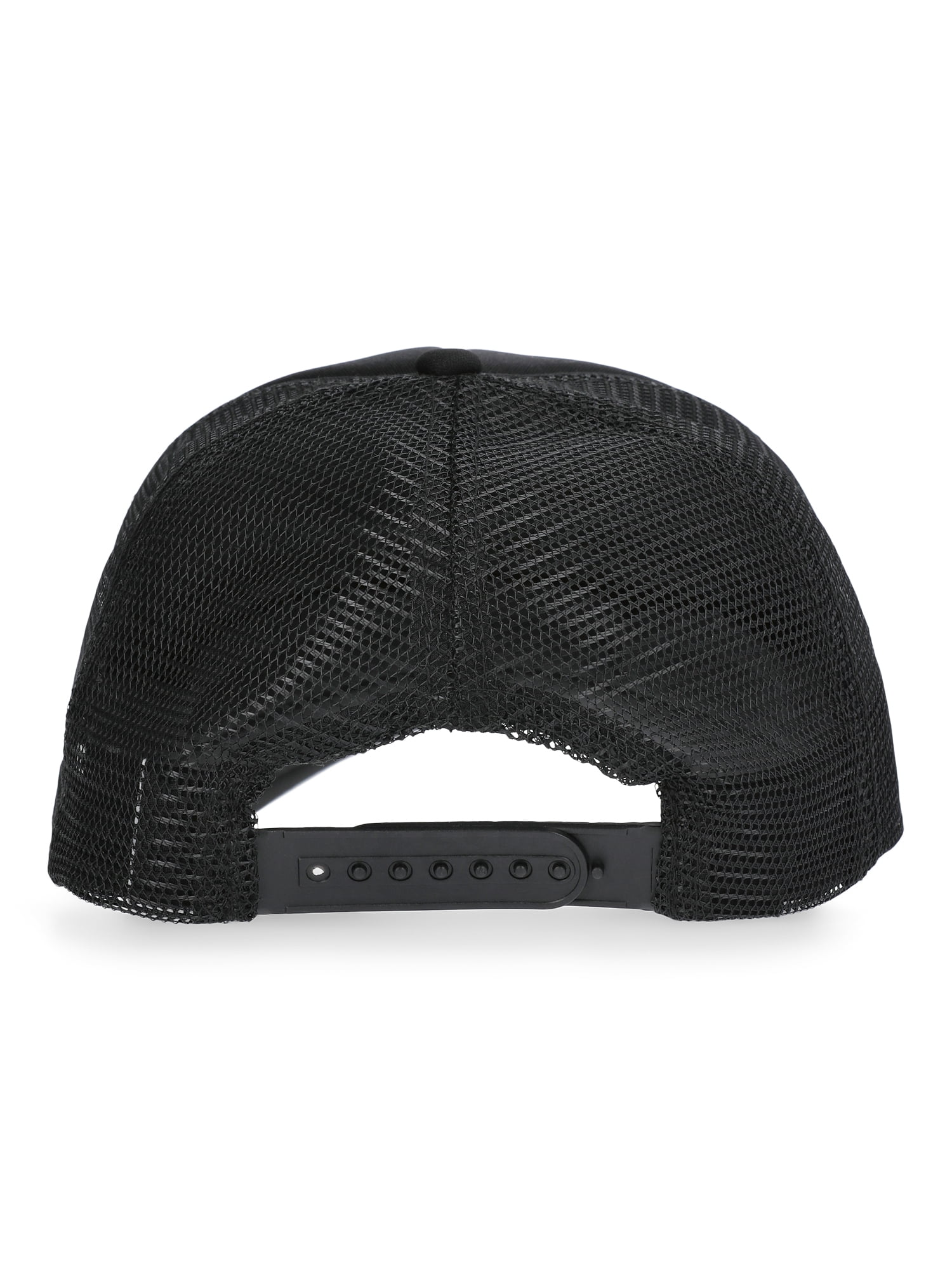 No Boundaries Embroidered Graphic Trucker Hat, Women's, Black