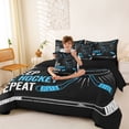 thumbnail image 4 of Erosebridal Ice Hockey 7-Piece Twin Bedding Sets For Boy,Ball Sport Games Kids Bedding Comforter Set,Reversible black, 4 of 7