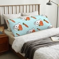 thumbnail image 5 of Bixox Rabbit Is Eating Carrots Print Body Pillow Cover with Zipper Closure, Cozy Fuzzy Fleece Body Pillow Case Cover 20 x 54 Inches,Long Body Pillow Pillowcase, 5 of 6