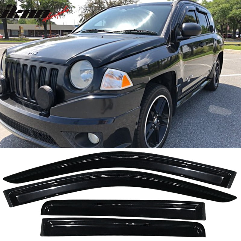 Compatible with 0710 Jeep Compass Acrylic Window Visors Vent