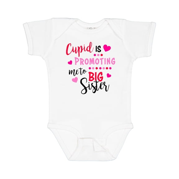 Inktastic Cupid is Promoting Me to Big Sister Girls Baby Bodysuit