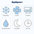 thumbnail image 4 of 12000 BTU Window Air Conditioner with Wifi, Ultra Quiet Smart Inverter Window AC Units Cools up to 550 sq. ft, Up to 35% Energy Savings, Window Unit with Remote Control, 4 Modes(Auto, Cool, Dry, Fan), 4 of 9