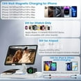 thumbnail image 2 of 6 in 1 Wireless Charger for Apple Device, 30W Foldable Wired Charging for ipad with Clock & 7 Color Ambient Light, Nightstand Charger Station for iPhone 17/16/15/iWatch Series/AirPods 4/Pro 3(White), 2 of 8