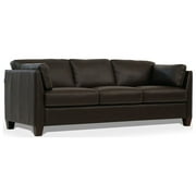 Bowery Hill Leather Sofa in Chocolate
