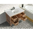 thumbnail image 4 of Ari Kitchen & Bath Marina Farmhouse 42" Solid Wood Bathroom Vanity in Driftwood, 4 of 11