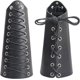 thumbnail image 5 of 2 uds. Muñequera de cuero sintético con parte trasera unisex, brazalete ancho, armadura de brazo, guantelete de cuero, armadura de muñeca, brazaletes de cuero, 5 of 5
