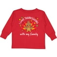 thumbnail image 3 of Inktastic I Love Thanksgiving with My Family-happy Turkey Boys or Girls Long Sleeve Toddler T-Shirt, 3 of 5