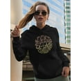 thumbnail image 2 of Don't Stop Smiling Groovy Style Hoodie Women -Image by Shutterstock, Female Small, 2 of 4