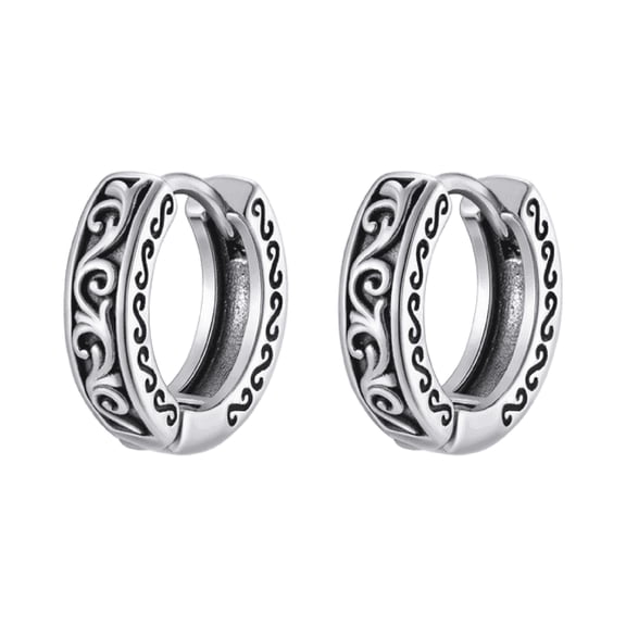 DESIGNICE Hoop Earrings Men Stainless Steel Mens Earrings Hypoallergenic Earrings for Men Gift for Dad Hoop Earrings for Men
