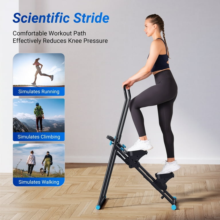 MERACH Stair Stepper for Home Compact Foldable Vertical Climber Full Body Workout Stepper Home Gym Cardio Exercise Equipment
