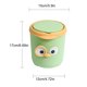 thumbnail image 3 of Plain Desktop Rocking Lid Small Trash Can Living Room Coffee Table Basket Household Table Mini Trash Can, 3 of 5