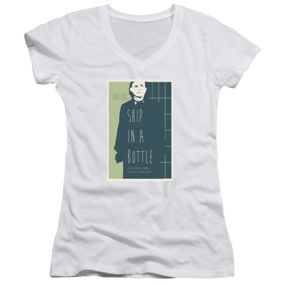 Star Trek Tng Season 6 Episode 12 Junior Women's V-Neck T-Shirt White