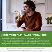EZ Melts Dissolvable KSM-66 Ashwagandha, 300 mg, Sugar-Free, Stress, Sleep and Mood Support Supplement, 30-Day Supply, Peppermint Chill-Flavor - 1 Pack